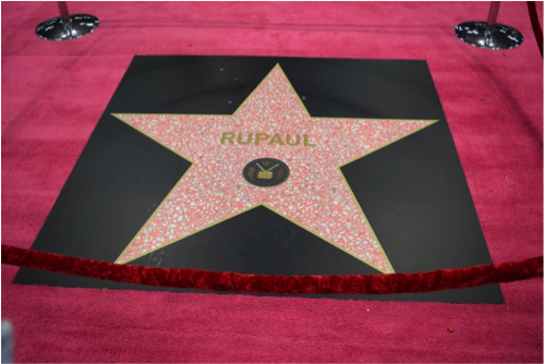 Rupaul's Hollywood star, photo courtesy of Grace Potter