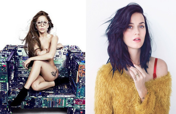 Lady Gaga and Katy Perry go head-to-head against one another to compete for the most successful singles off their next albums. Source: nme.com