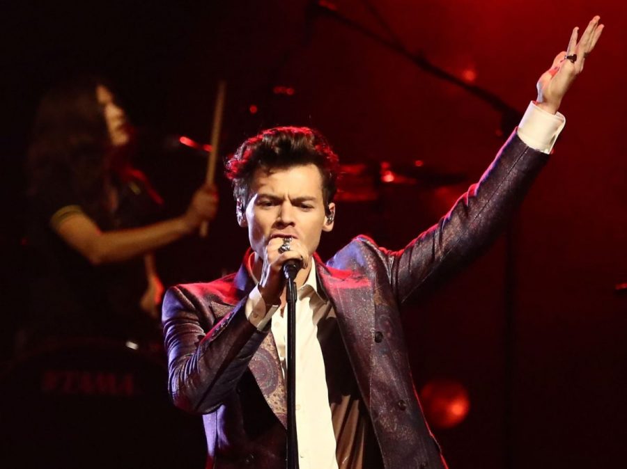 Harry Styles in concert. Photo via Scott Barbour/Getty Images for ARIA.