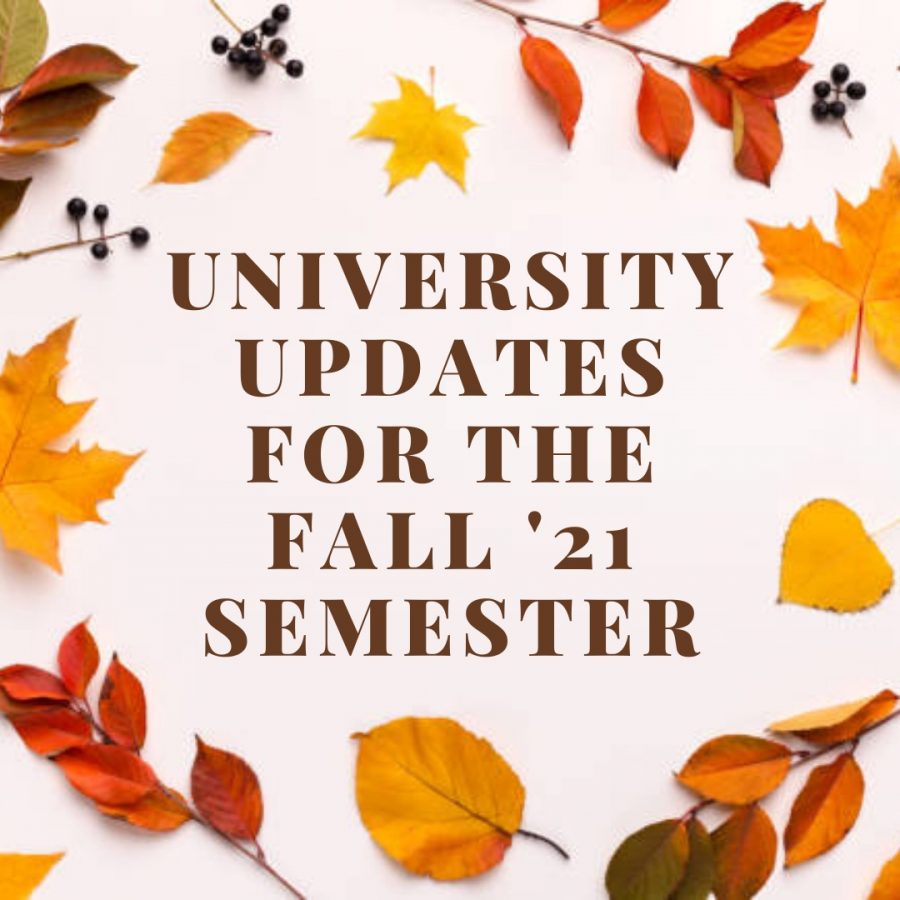 University updates for the Fall 21 semester