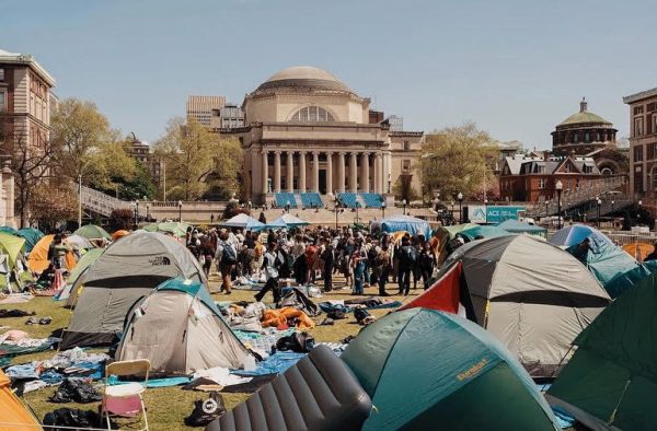 Student protests on Columbia University’s campus