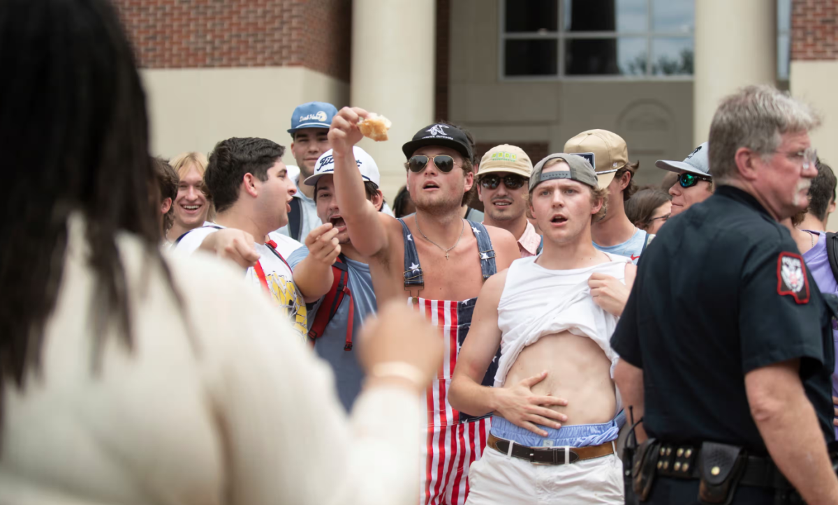 University of Mississippi's student-led demonstration, May 2024. Image sourced from theguardian.com