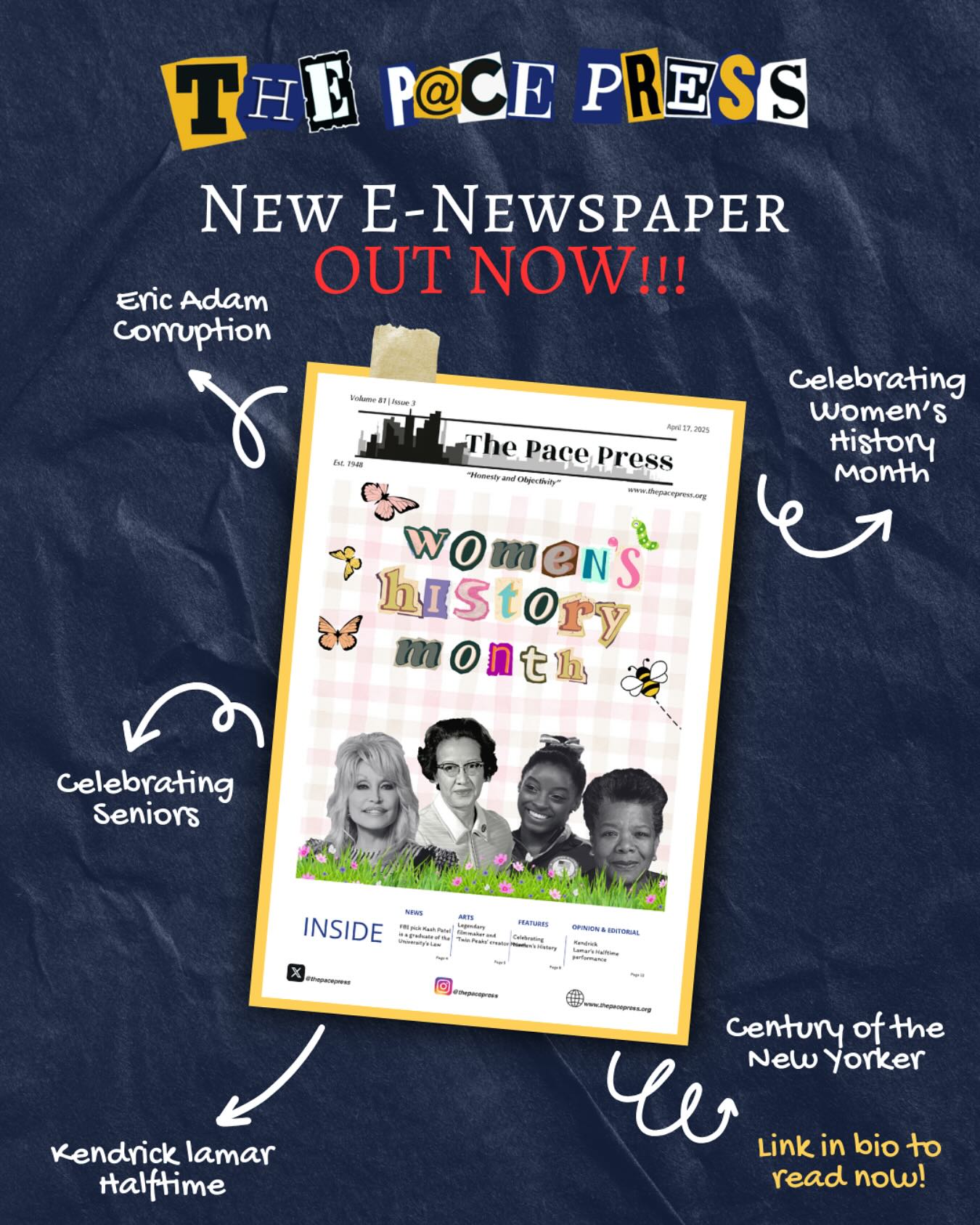 Our E-Newspaper recapping some of our best articles from January-March is HERE!!! 🗞️
Link in bio to read now!!