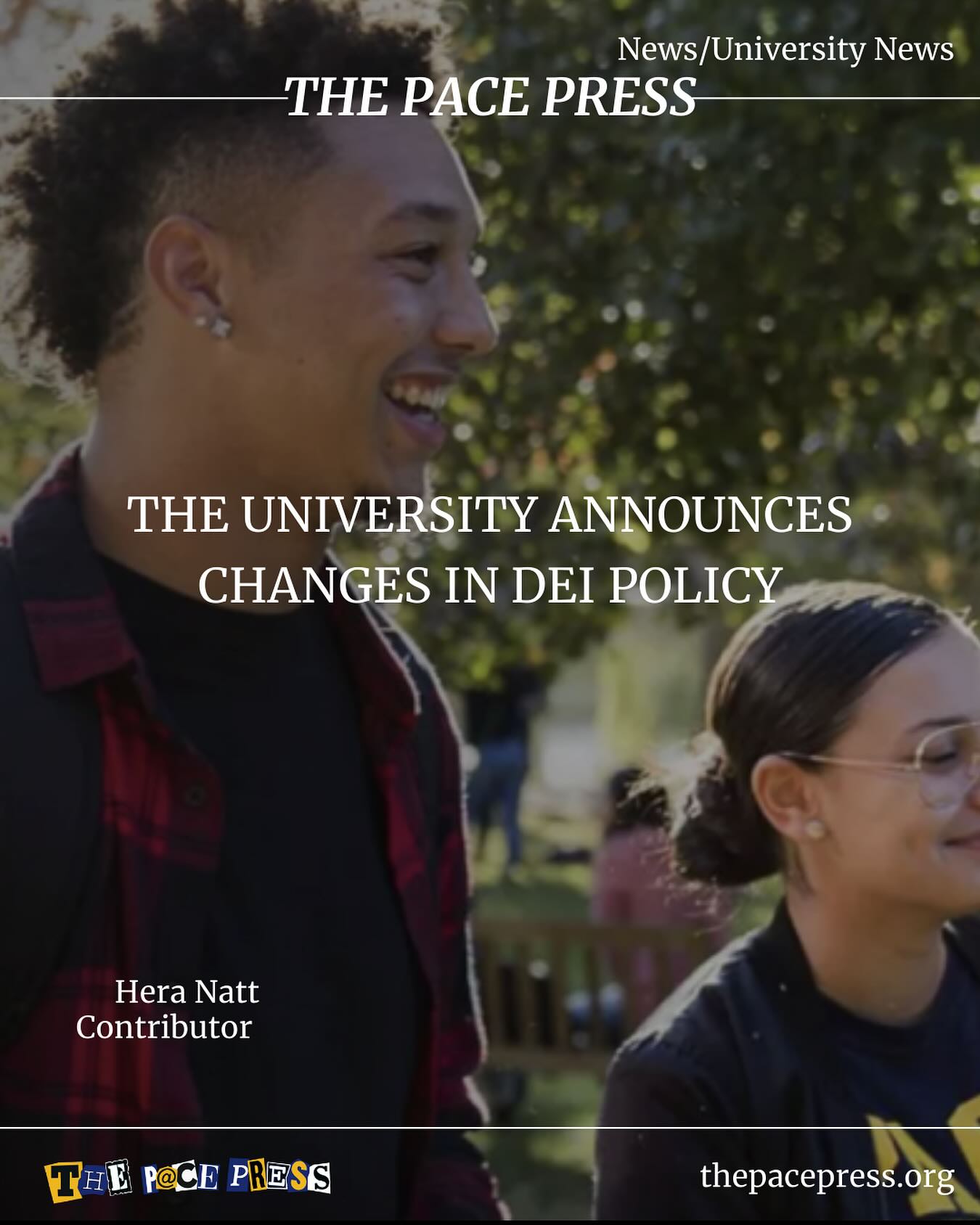 The University has announced changes to its Diversity, Equity, and Inclusion (DEI) policy.
Our latest article breaks down what’s new and how it affects the Pace Community- link in bio.
Written by: @heranxtt
Photo credits: Pace.edu